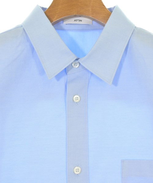 ATON（エイトン）カジュアルシャツ 青 サイズ:02(M位) メンズ/2200663359011