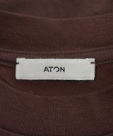 ATON（エイトン）Tシャツ・カットソー 茶 サイズ:01(S位) レディース/2200661440070