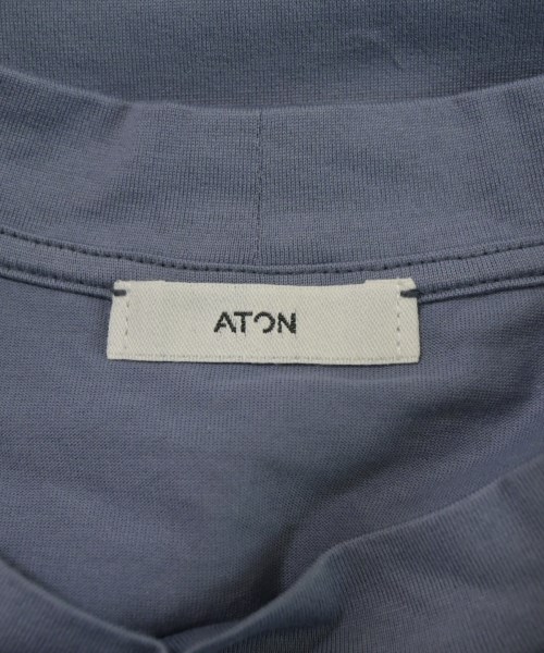 ATON（エイトン）Tシャツ・カットソー 青 サイズ:04(XL位) メンズ/2200661012031