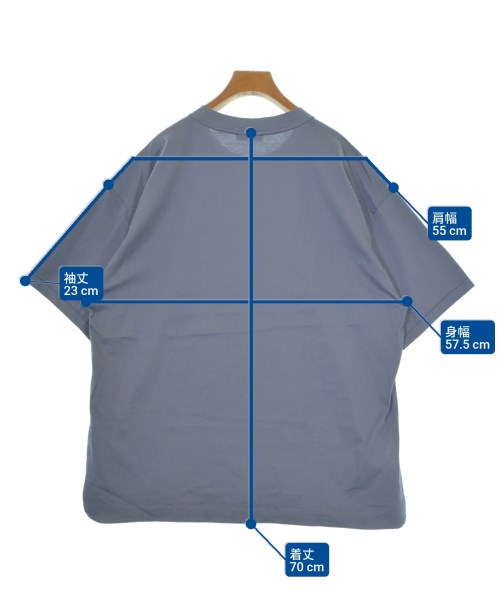 ATON（エイトン）Tシャツ・カットソー 青 サイズ:04(XL位) メンズ/2200661012031