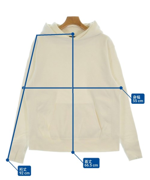 ATON（エイトン）パーカー 白 サイズ:4(L位) メンズ/2200665973017