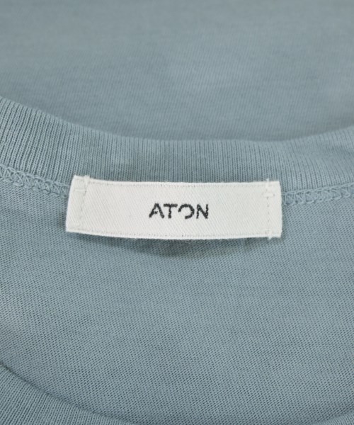 ATON（エイトン）Tシャツ・カットソー 青 サイズ:06(XL位) メンズ/2200667196476