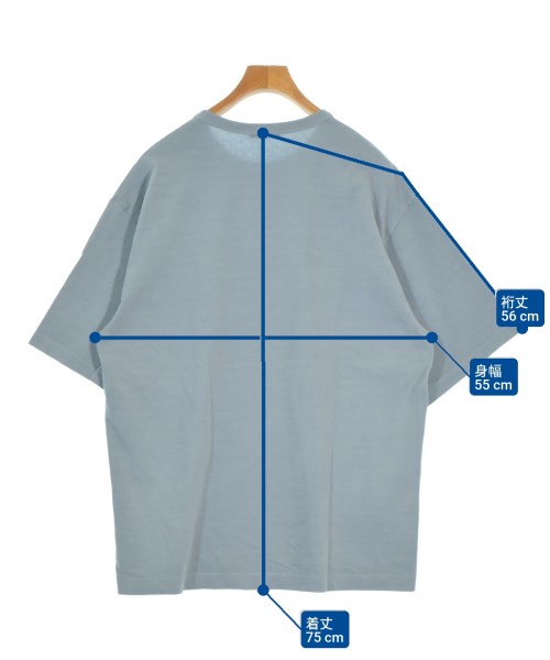 ATON（エイトン）Tシャツ・カットソー 青 サイズ:06(XL位) メンズ/2200667196476