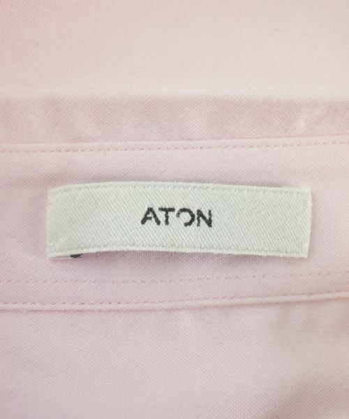 ATON（エイトン）カジュアルシャツ ピンク サイズ:02(M位) メンズ/2200667370012