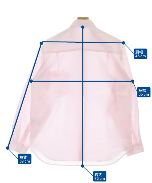 ATON（エイトン）カジュアルシャツ ピンク サイズ:02(M位) メンズ/2200667370012