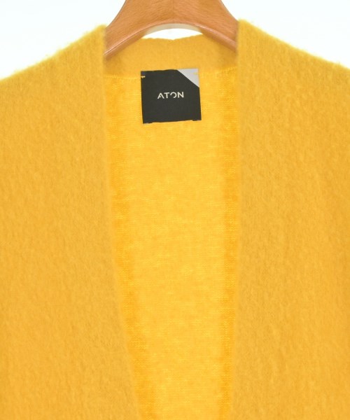 ATON（エイトン）カーディガン 黄 サイズ:02(M位) レディース/2200662922087