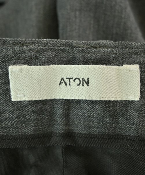 ATON（エイトン）スラックス グレー サイズ:01(S位) レディース/2200665640223