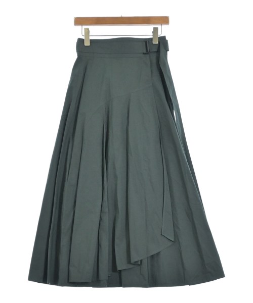 ATON(エイトン)ロング・マキシ丈スカート 緑 サイズ:02(M位)/2200669614152