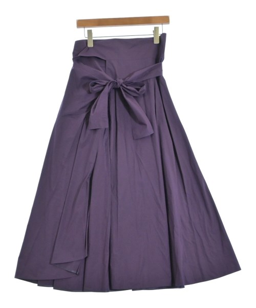 ATON(エイトン)ロング・マキシ丈スカート 紫 サイズ:02(M位)/2200669614176