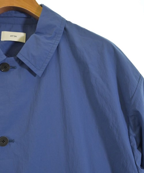 ATON（エイトン）ステンカラーコート 紺 サイズ:4(L位) メンズ/2200669624021