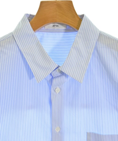 ATON（エイトン）カジュアルシャツ 青 サイズ:4(L位) メンズ/2200669624045