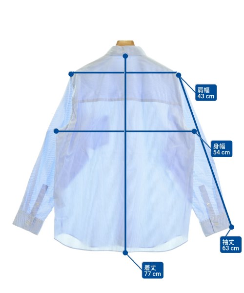 ATON（エイトン）カジュアルシャツ 青 サイズ:4(L位) メンズ/2200669624045