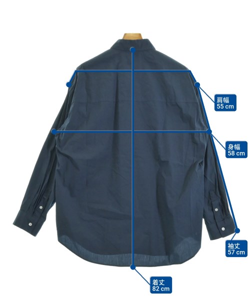 ATON（エイトン）カジュアルシャツ 紺 サイズ:4(L位) メンズ/2200669624069