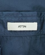 ATON（エイトン）カジュアルシャツ 紺 サイズ:4(L位) メンズ/2200669624069