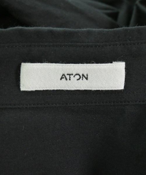 ATON（エイトン）カジュアルシャツ 黒 サイズ:4(L位) メンズ/2200669624083