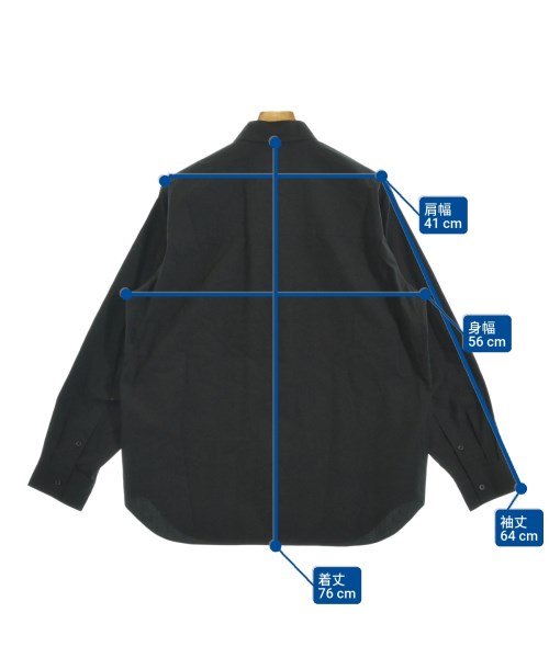 ATON（エイトン）カジュアルシャツ 黒 サイズ:4(L位) メンズ/2200669624083