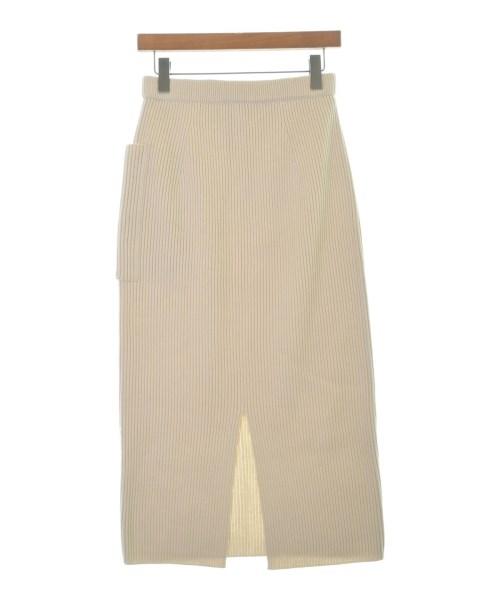 ATON（エイトン）ロング・マキシ丈スカート 白 サイズ:01(S位) レディース/2200667376038