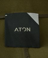 ATON（エイトン）スラックス カーキ サイズ:2(M位) レディース/2200670812042