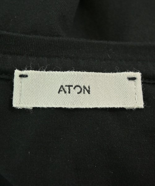 ATON（エイトン）Tシャツ・カットソー 黒 サイズ:2(M位) レディース/2200670977086