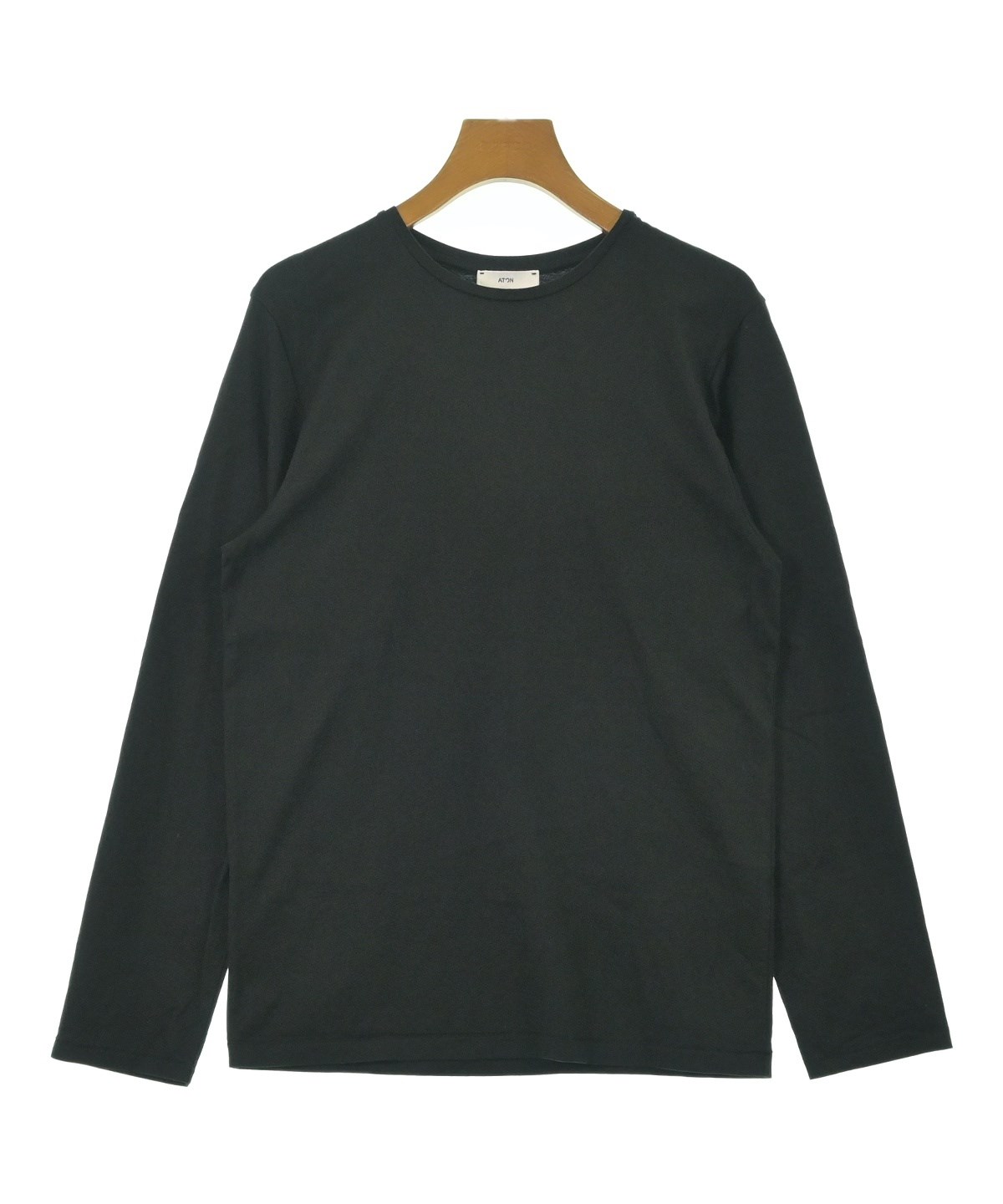 ATON エイトン Tシャツ・カットソー M 黒 【古着】【中古】【送料無料】 ATON（エイトン）Tシャツ・カットソー 黒 サイズ:2(M位) メンズ