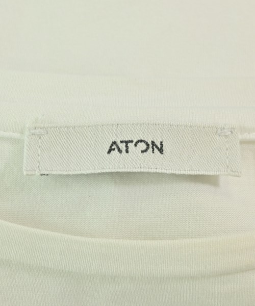 ATON（エイトン）Tシャツ・カットソー 白 サイズ:2(M位) レディース/2200670977093