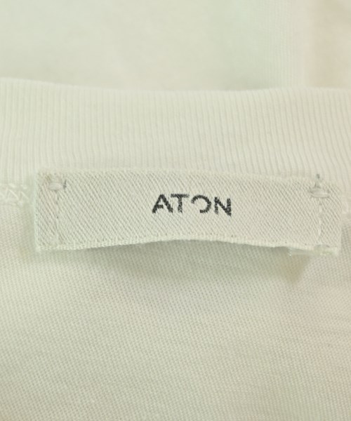 ATON（エイトン）Tシャツ・カットソー 白 サイズ:2(M位) レディース/2200670977116