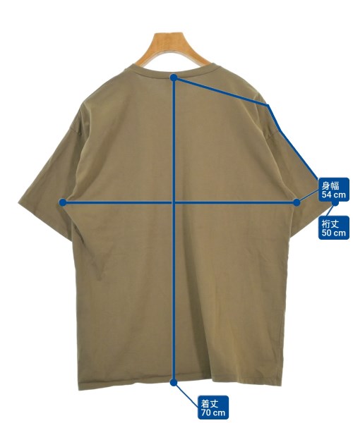 ATON（エイトン）Tシャツ・カットソー カーキ サイズ:4(XL位) メンズ/2200671912055