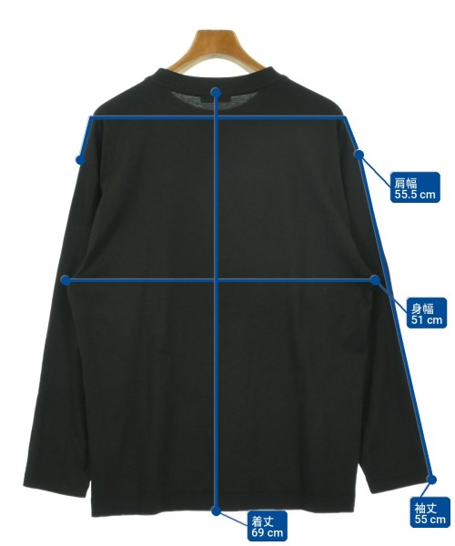 ATON（エイトン）Tシャツ・カットソー 黒 サイズ:02(M位) メンズ/2200722960066