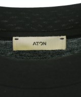 ATON（エイトン）Tシャツ・カットソー 黒 サイズ:02(M位) メンズ/2200722960066