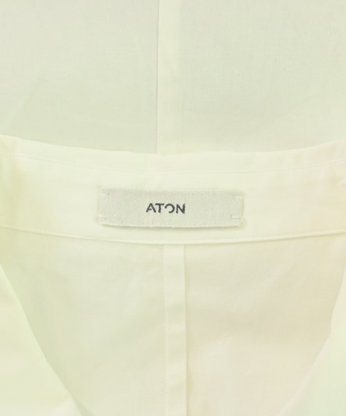 ATON（エイトン）カジュアルシャツ 白 サイズ:4(L位) メンズ/2200730402114