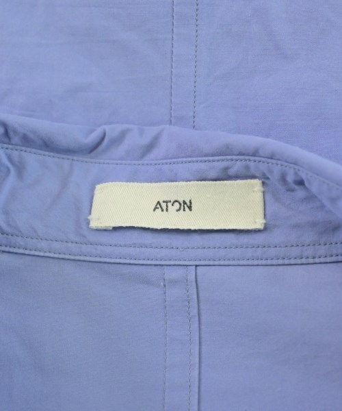 ATON（エイトン）カジュアルシャツ 青 サイズ:04(M位) メンズ/2200730633075