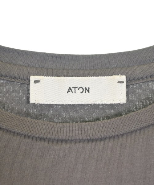 ATON（エイトン）Tシャツ・カットソー グレー サイズ:1(S位) レディース/2200724302079