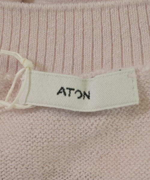 ATON（エイトン）ニット・セーター ピンク サイズ:48(L位) メンズ/2200727695024