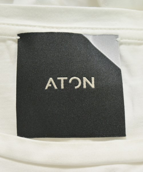 ATON（エイトン）Tシャツ・カットソー 白 サイズ:2(M位) レディース/2200732950446