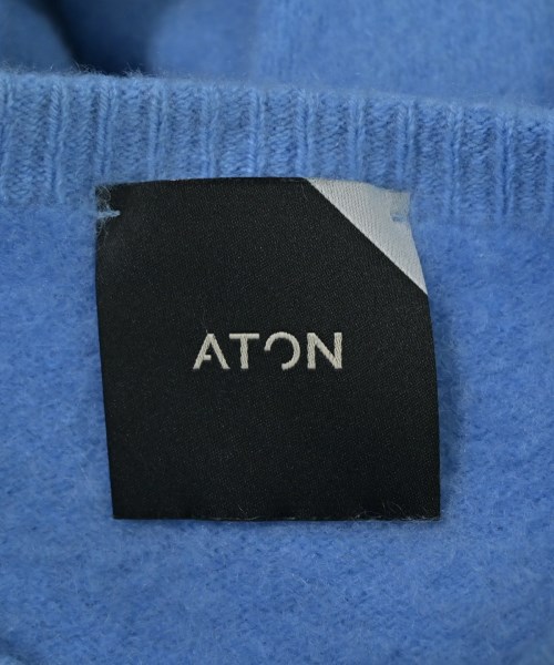 ATON（エイトン）ニット・セーター 青 サイズ:02(M位) レディース/2200735453111