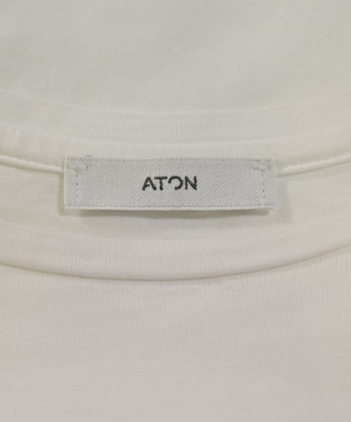 ATON（エイトン）Tシャツ・カットソー 白 サイズ:2(M位) レディース/2200734995049