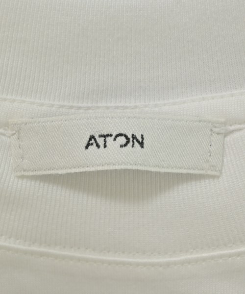 ATON（エイトン）Tシャツ・カットソー 白 サイズ:01(S位) レディース/2200706190106