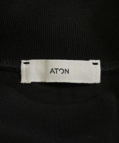 ATON（エイトン）Tシャツ・カットソー 黒 サイズ:6(L位) メンズ/2200719816079