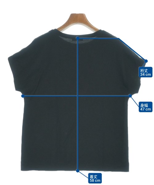 ATON（エイトン）Tシャツ・カットソー 黒 サイズ:1(S位) レディース/2200718449070
