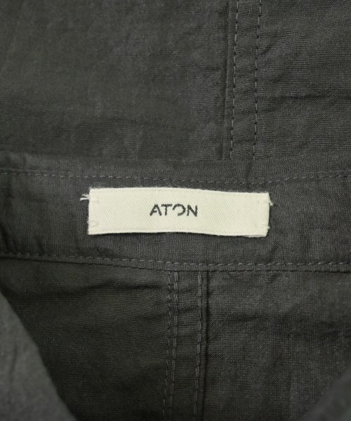 ATON（エイトン）カジュアルシャツ グレー サイズ:1(S位) メンズ/2200720041071