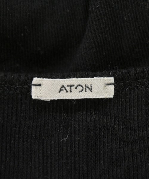 ATON（エイトン）Tシャツ・カットソー 黒 サイズ:2(M位) レディース/2200719673078