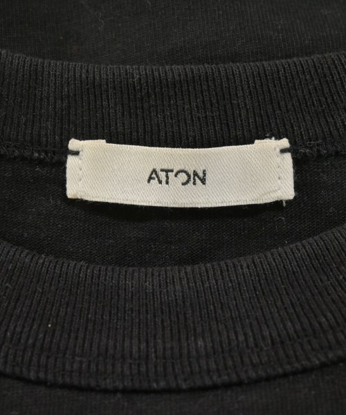 ATON（エイトン）Tシャツ・カットソー 黒 サイズ:2(M位) レディース/2200723266013