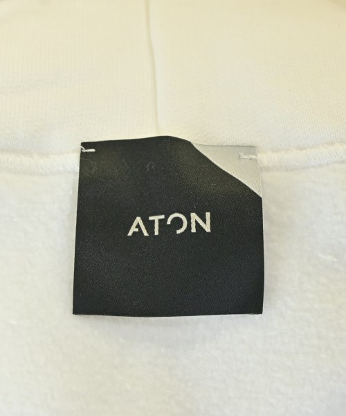 ATON（エイトン）パーカー 白 サイズ:6(XL位) レディース/2200716842569