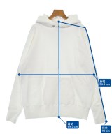 ATON（エイトン）パーカー 白 サイズ:6(XL位) レディース/2200716842569