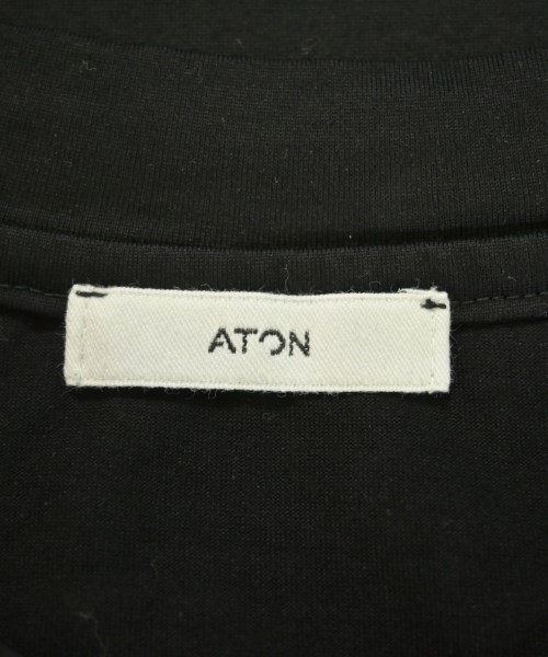 ATON（エイトン）Tシャツ・カットソー 黒 サイズ:04(XL位) メンズ/2200723682066