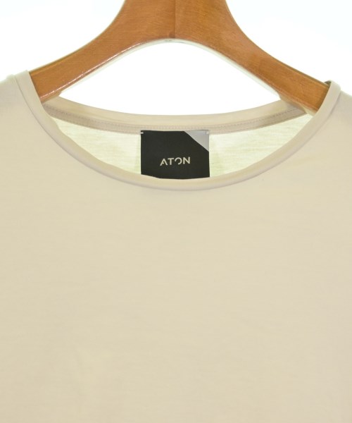ATON（エイトン）Tシャツ・カットソー ベージュ サイズ:01(S位) レディース/2200725049065