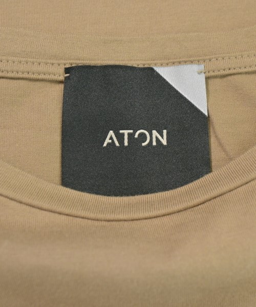 ATON（エイトン）Tシャツ・カットソー ベージュ サイズ:F レディース/2200719770043