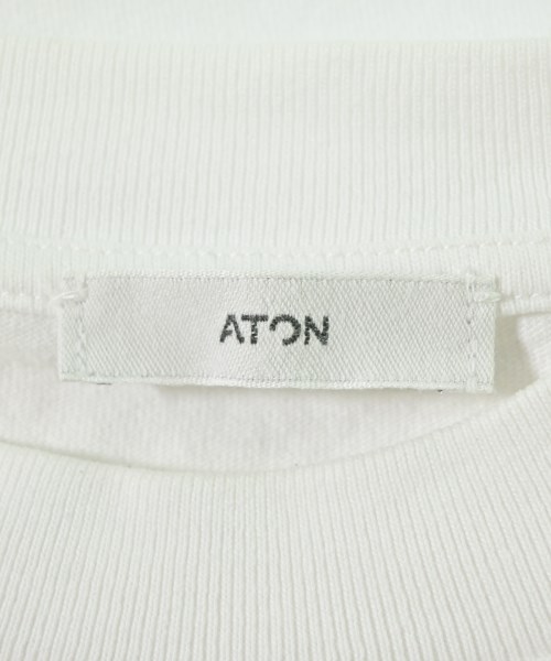 ATON（エイトン）Tシャツ・カットソー 白 サイズ:-(S位) レディース/2200726296031