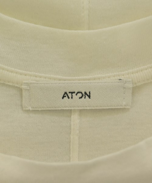 ATON（エイトン）Tシャツ・カットソー 白 サイズ:1(S位) レディース/2200724979059