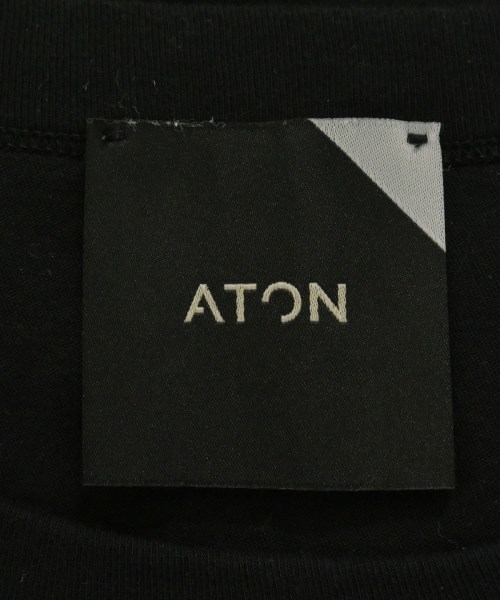 ATON（エイトン）ノースリーブ 黒 サイズ:1(S位) レディース/2200720398519